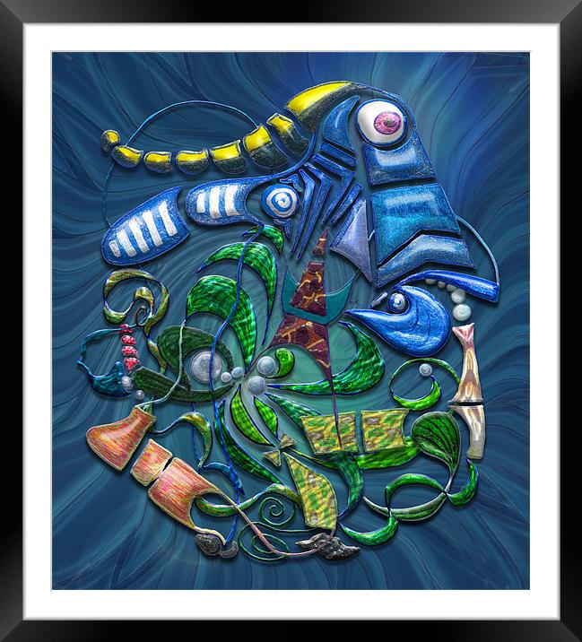Dreaming with the Fishes Framed Mounted Print by Mark Sellers