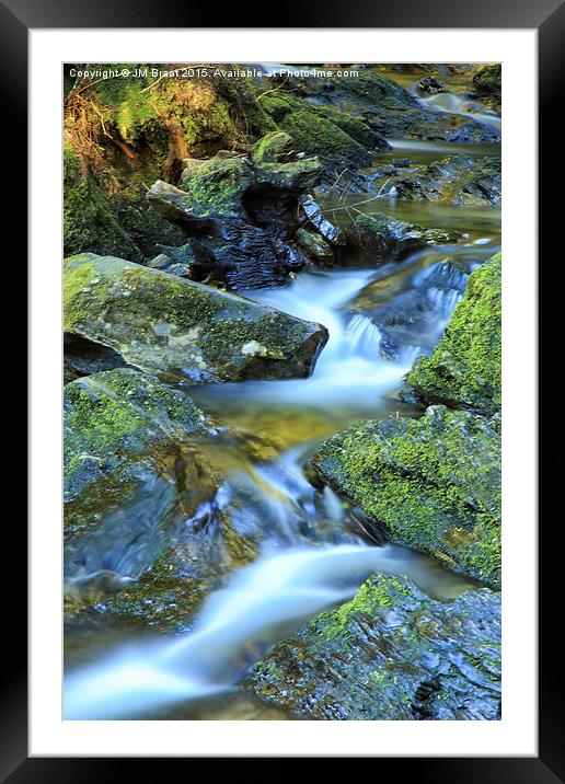 Tranquil Waterfall Oasis Framed Mounted Print by Jane Braat