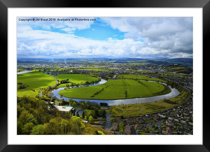 Stirling Battlefield and the River Forth  Framed Mounted Print by Jane Braat