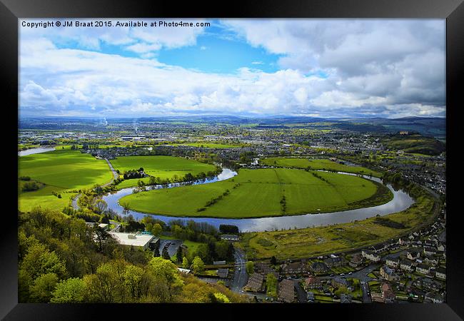 Stirling Battlefield and the River Forth  Framed Print by Jane Braat
