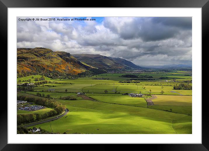 Majestic Views of the Ochil Hills Framed Mounted Print by Jane Braat