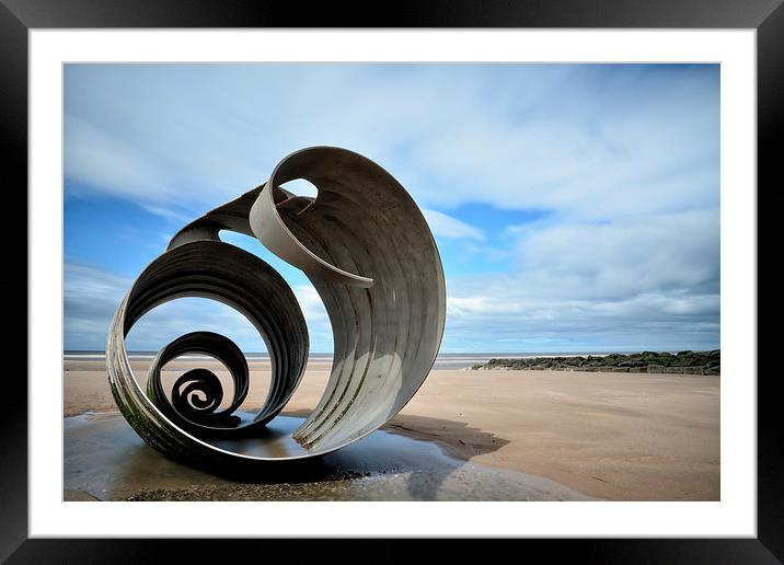 Marys Shell Cleveley's Beach Lancashire Framed Mounted Print by Gary Kenyon