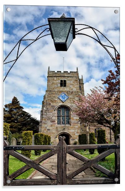 St Michael's Church, Lancashire Acrylic by Gary Kenyon