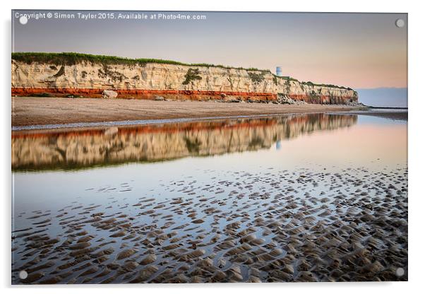  Hunstanton Cliffs at Low tide Acrylic by Simon Taylor