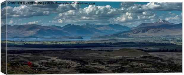 Breathtaking View of Loch Lomond and Ben Lomond Canvas Print by John Hastings