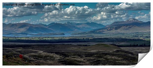 Breathtaking View of Loch Lomond and Ben Lomond Print by John Hastings