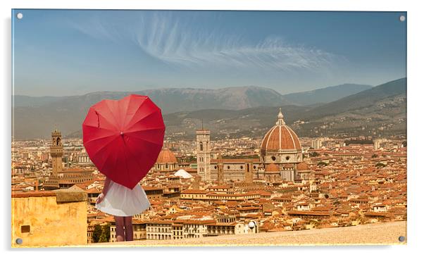  Florence in my Heart Acrylic by Giovanni Giannandrea