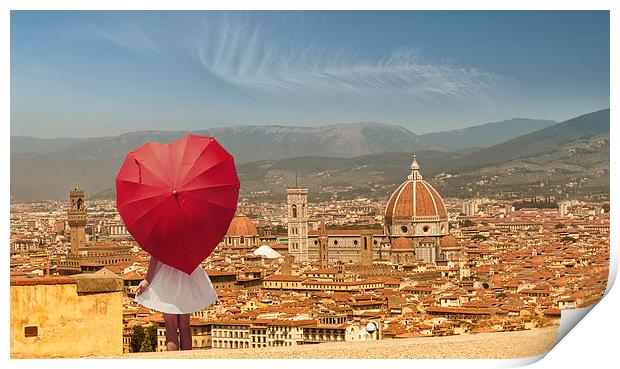  Florence in my Heart Print by Giovanni Giannandrea