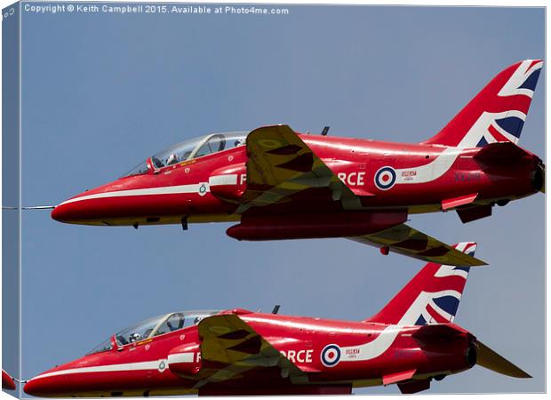  Close formation. Canvas Print by Keith Campbell