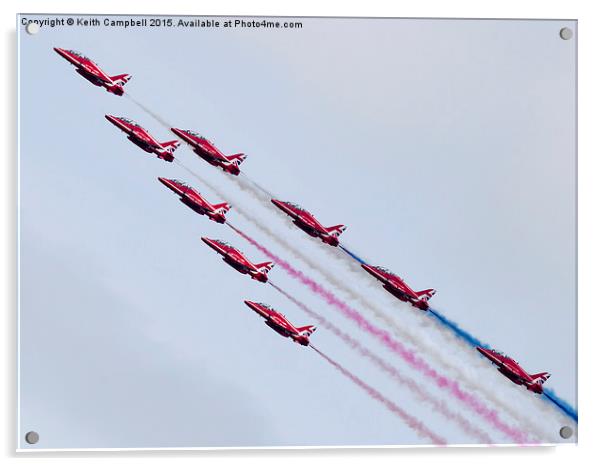  Red Arrows - new 2015 Tails Acrylic by Keith Campbell