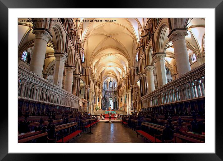  Canterbury Cathedral Framed Mounted Print by Carole-Anne Fooks