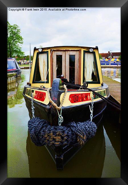  The bow of a narrow boat in Stratford-upon-Avon Framed Print by Frank Irwin