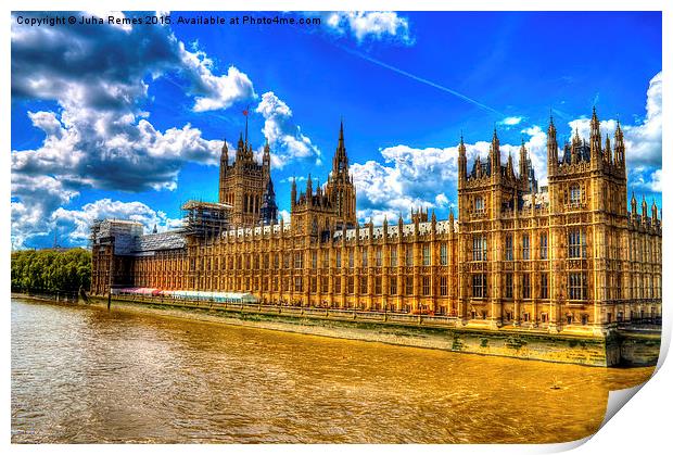 Houses of Parliament Print by Juha Remes