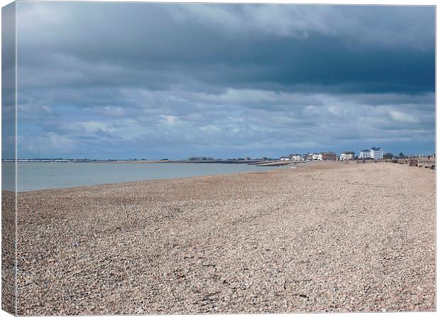  Hythe Kent before the storm Canvas Print by Beatrice Cloake