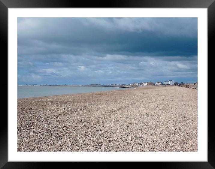 Hythe Kent before the storm Framed Mounted Print by Beatrice Cloake