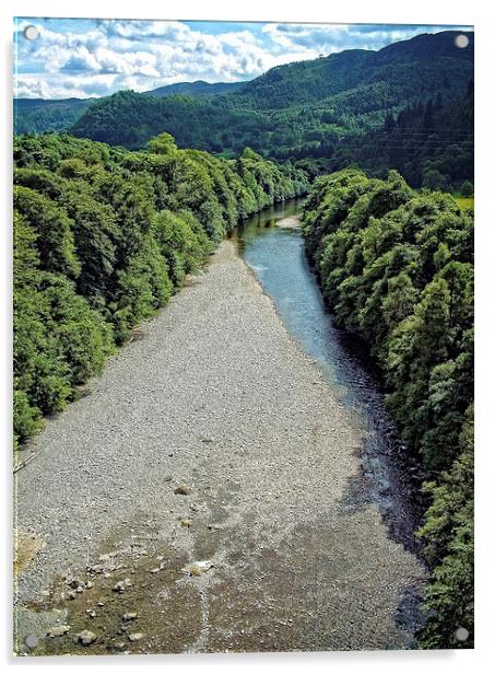 River Garry Acrylic by Tom Gomez