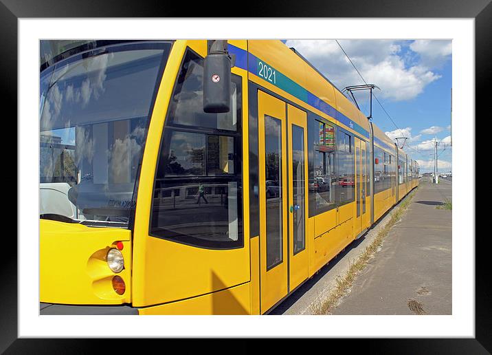 Reflections in a Tram  Framed Mounted Print by Tony Murtagh