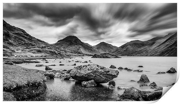  The Stormy  Mountains of Wasdale Head Print by Andy McGarry