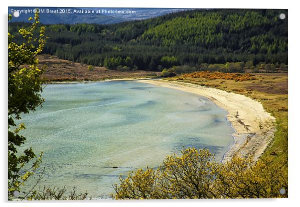 Hidden Cove of Argyll Acrylic by Jane Braat