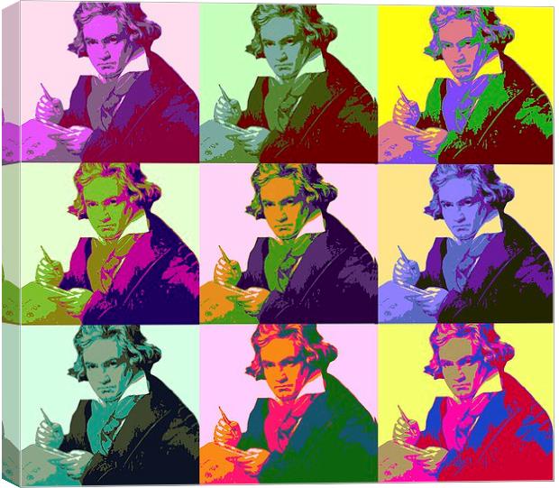 Ludwig Van Beethoven (1712-73) Canvas Print by Matthew Lacey