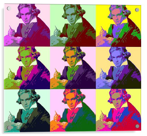  Ludwig Van Beethoven (1712-73) Acrylic by Matthew Lacey