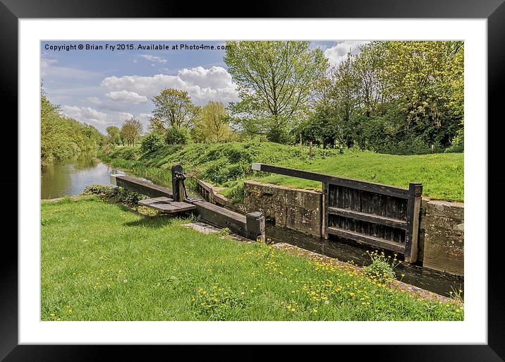  Old lock gates Framed Mounted Print by Brian Fry