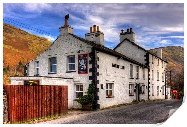 The White Lion at Patterdale Print by Tom Gomez