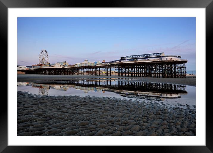 Central Pier Reflections Framed Mounted Print by Gary Kenyon