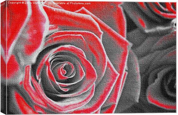 The Rose Canvas Print by Zena Clothier