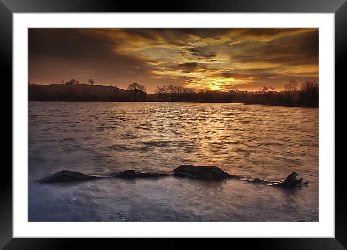 Saddington Sunrise Framed Mounted Print by Simon Gladwin