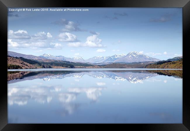  Loch Garry ,  Loch Garraidh, Scotland Framed Print by Rob Lester