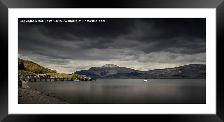  Loch Lomond, and Ben LomondScotland Framed Mounted Print by Rob Lester