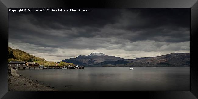  Loch Lomond, and Ben LomondScotland Framed Print by Rob Lester