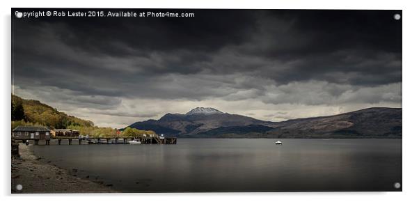 Loch Lomond, and Ben LomondScotland Acrylic by Rob Lester