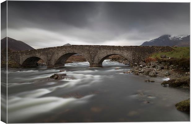  Sligachen Bridge, Skye Canvas Print by Rob Lester