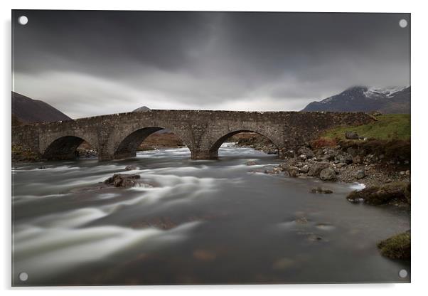  Sligachen Bridge, Skye Acrylic by Rob Lester