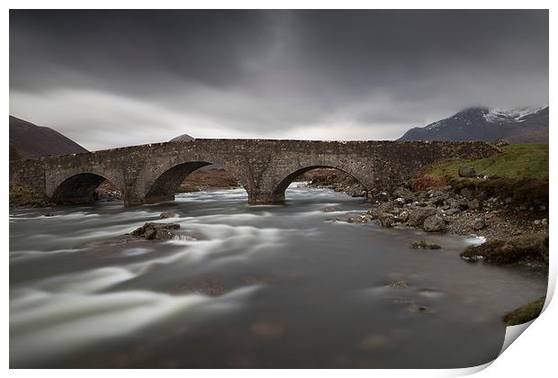  Sligachen Bridge, Skye Print by Rob Lester