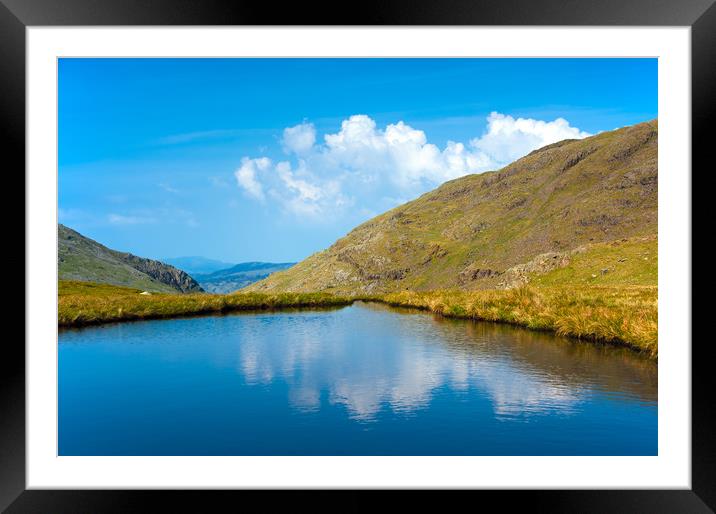 High Altitude Lake Framed Mounted Print by Svetlana Sewell