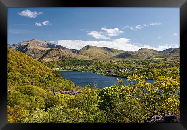  Snowdon and Llanberis Framed Print by Rory Trappe