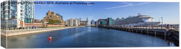 Royal Princess from the Princes Dock Canvas Print by Paul Madden