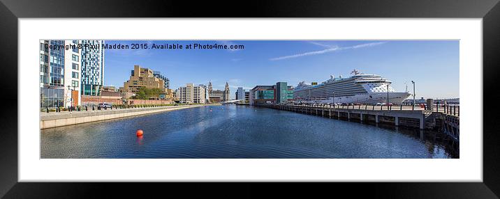 Royal Princess from the Princes Dock Framed Mounted Print by Paul Madden