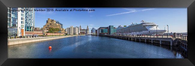 Royal Princess from the Princes Dock Framed Print by Paul Madden