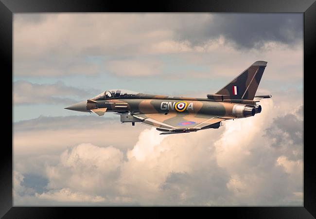  RAF Camouflage Typhoon Jet Framed Print by Andrew Scott