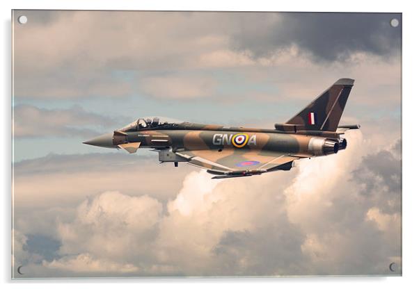  RAF Camouflage Typhoon Jet Acrylic by Andrew Scott