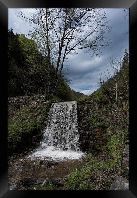 Small waterfall near Rau Sadului Romania Framed Print by Adrian Bud