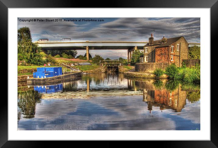  Leeds Liverpool Canal Framed Mounted Print by Peter Stuart