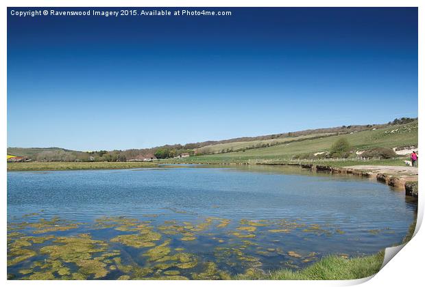  The cuckmere looking North Print by Ravenswood Imagery