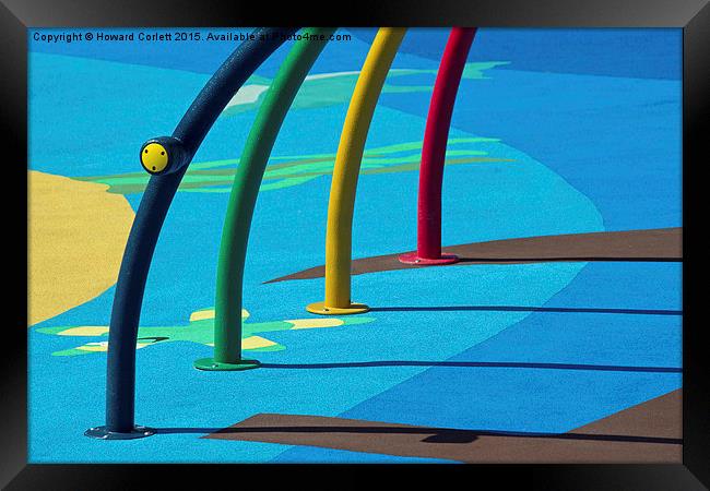 Playground abstract  Framed Print by Howard Corlett