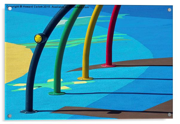 Playground abstract  Acrylic by Howard Corlett