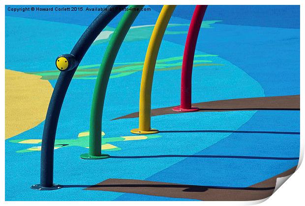Playground abstract  Print by Howard Corlett